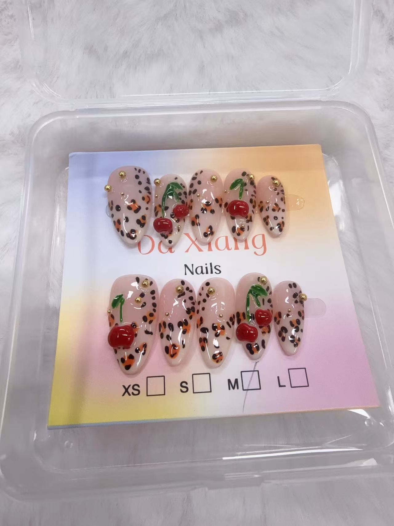 Hand Painted Pink Purple Butterfly Wing Press On Nails, Black Outline White Polka Dot Long Almond Fake Nails, Handmade Butterfly Nail Art