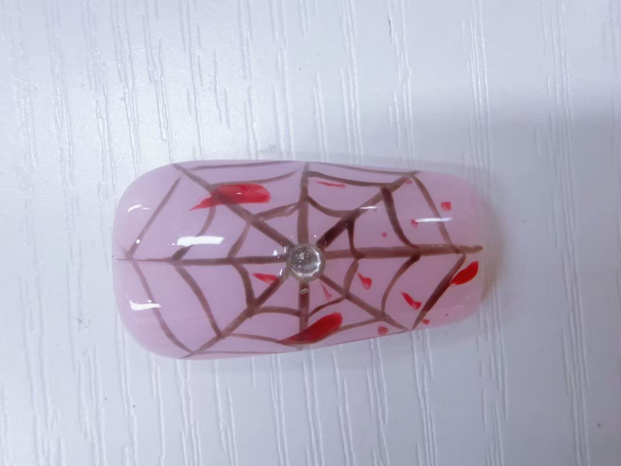 Halloween Spider Ghost Press‑On Nails, Fake Nails for Party